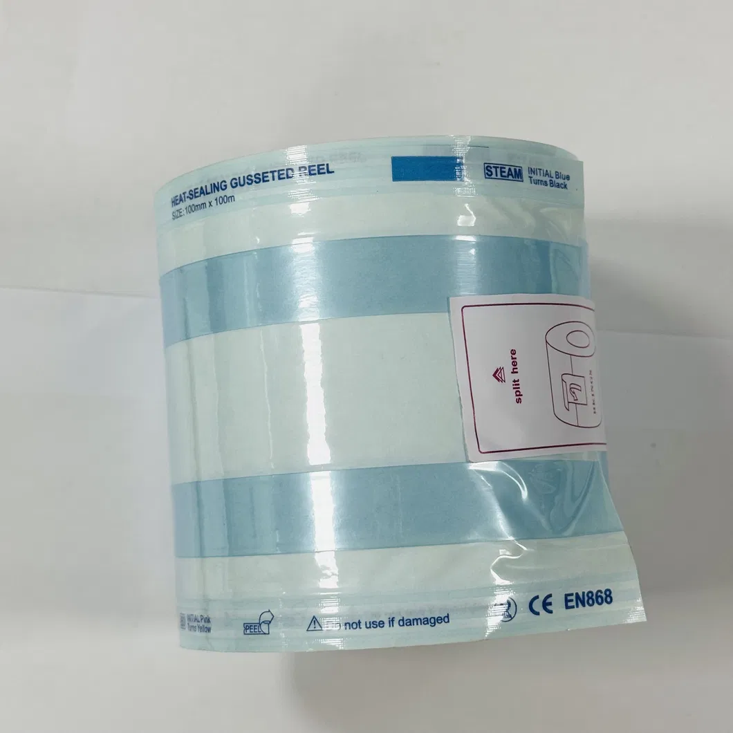 Heat-Sealing Sterilization Gusseted Reel-Paper/Film