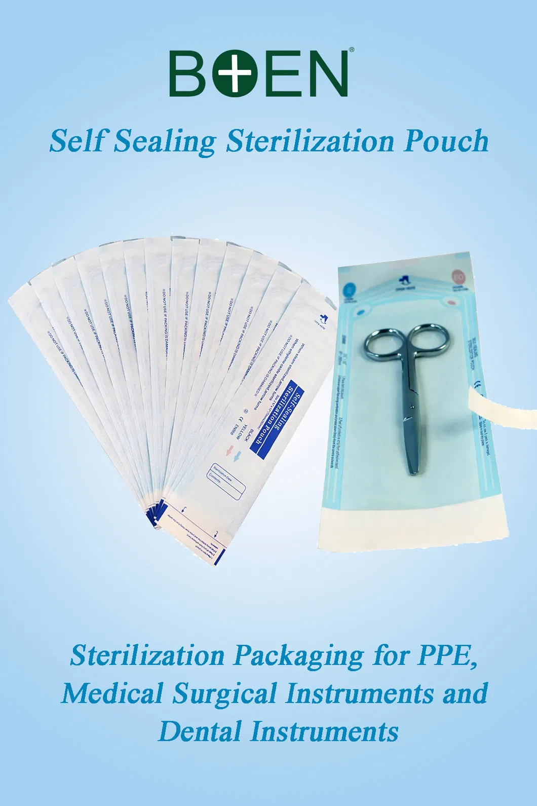 Self Sealing Sterilization Pouches
