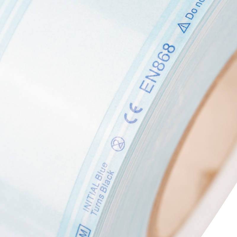 Paper-Plastic Medical Eto Steam Dental Sterilization Packaging Flat Reel