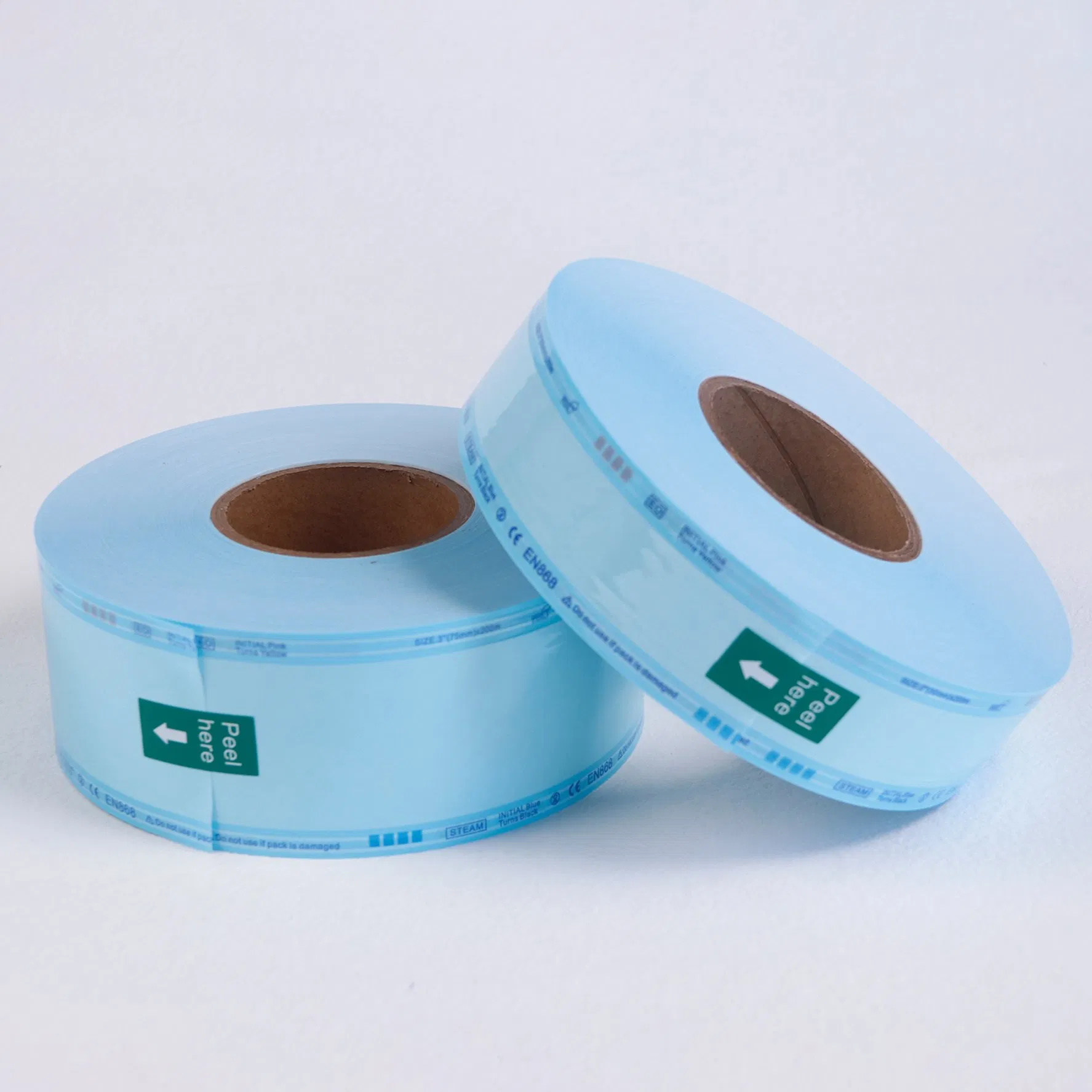 Medical Dental Self Sealing Pouch Sterilization Gusseted Reel Roll