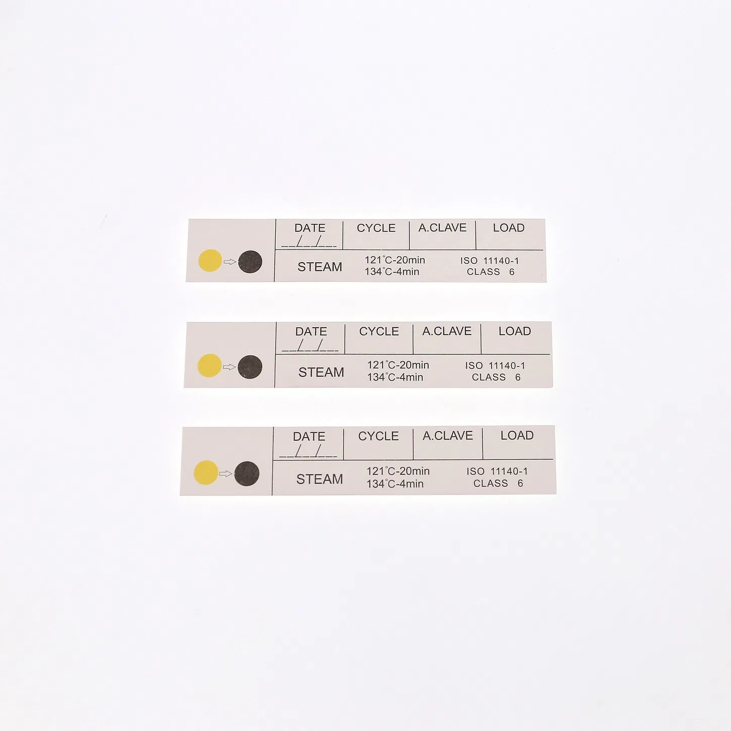 Chemical Plasma Sterilized Class 6 Steam Indicator Strip/ Label/ Tap for Sterilization Process Control