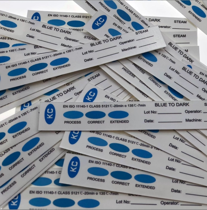 Surgical Indicator Strip for Chemical Autoclave Testing and Sterilization