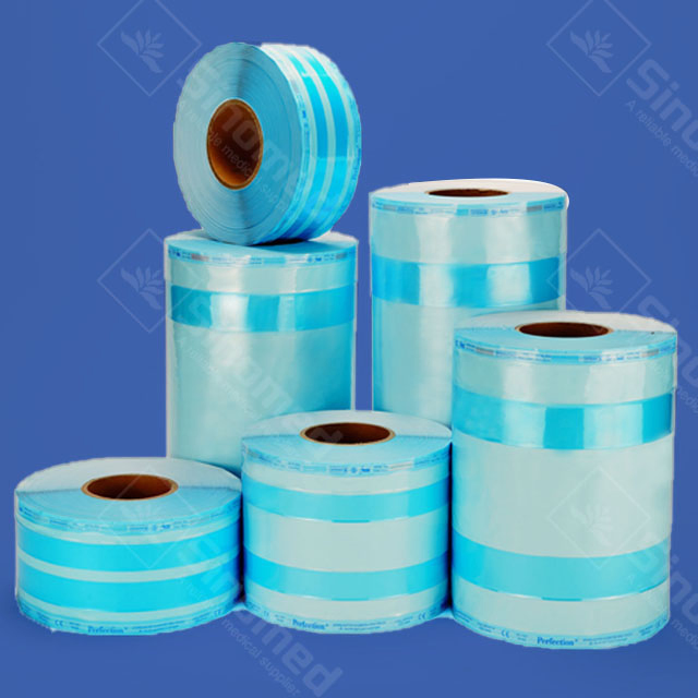 Heat Sealing Gusseted Rolls Medical Disposable Reel Packing Roll for Surgical Instrument