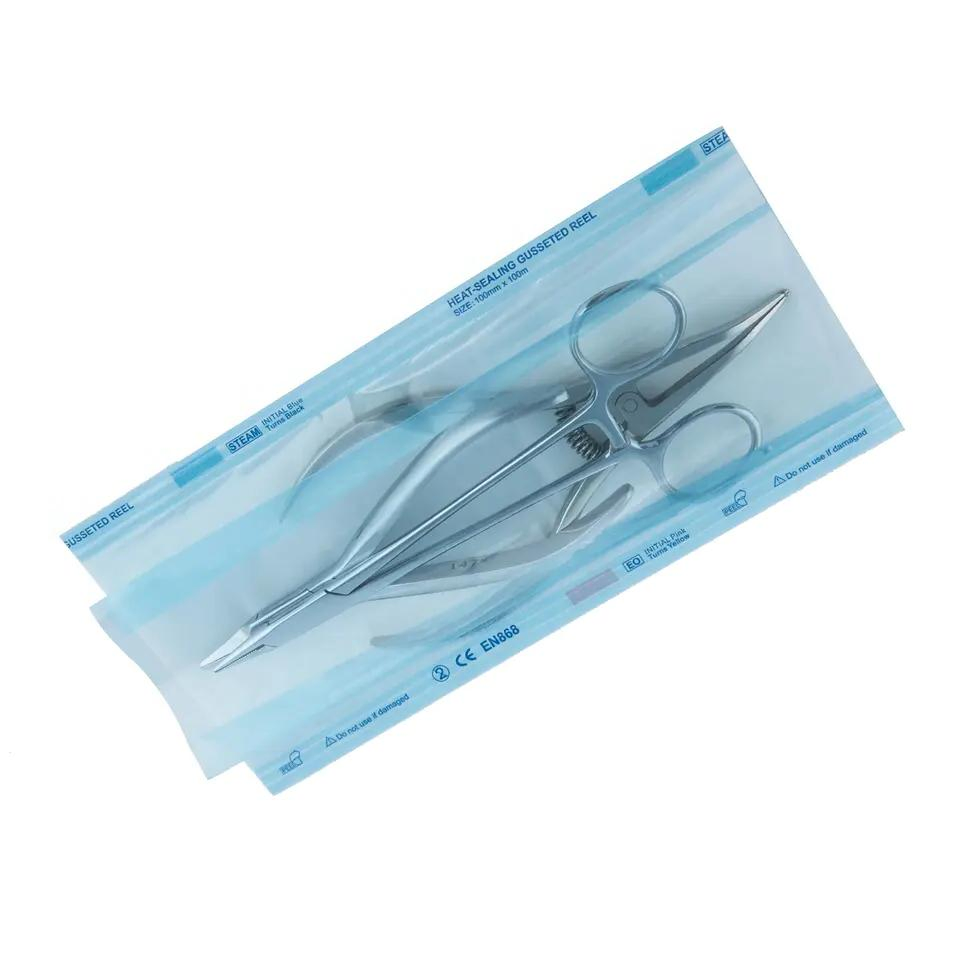 Gusseted Heat-Sealing Sterilization Pouch Reel