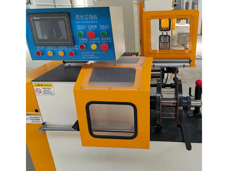Drum packaging machine for flux cored welding wire