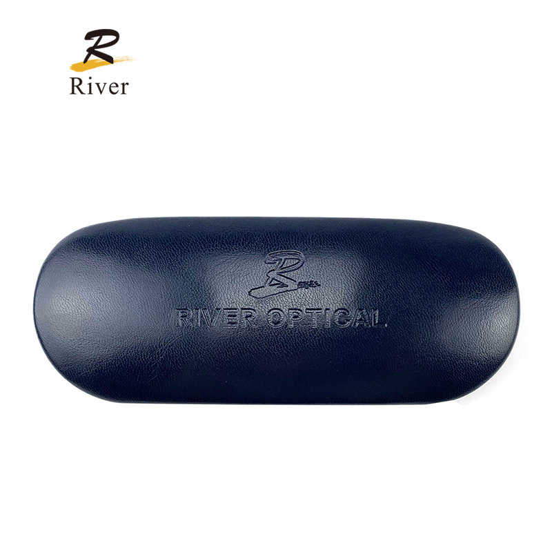 Custom  Metal Case RIC201 Custom Logo PU Packing Box Rectangle Shaped Glasses Case Glasses Bag Manufacturer, Manufacturers