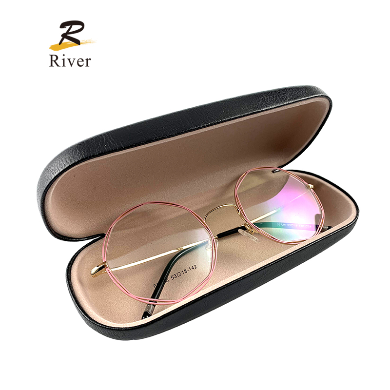 Custom  Metal Case RIC160+ Hard Shell Eyeglass Case Leather Material Glasses Cases Glasses Box for Women Sunglasses Manufacturers, Suppliers