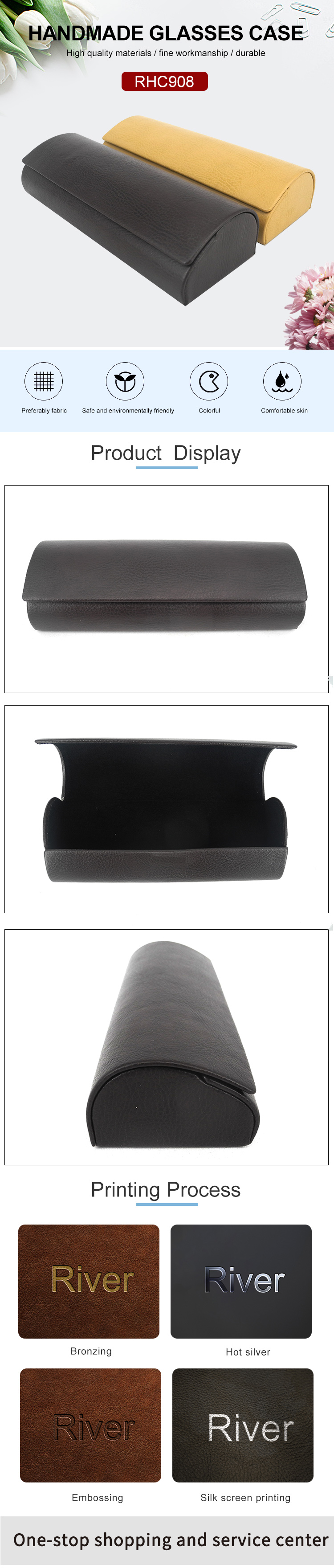 Folding glasses case RHC908