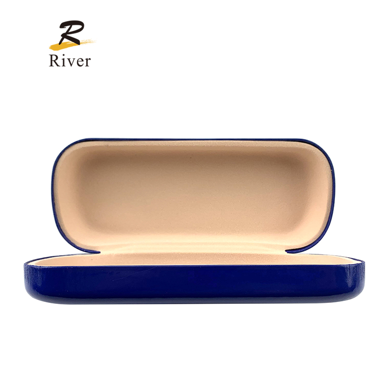 High-Quality  Metal Case RIC213 Custom Logo Hard Optical Eyeglass Case Metal and Leather Glasses Box Eyewear Accessories for Spectacles Supplier, Suppliers