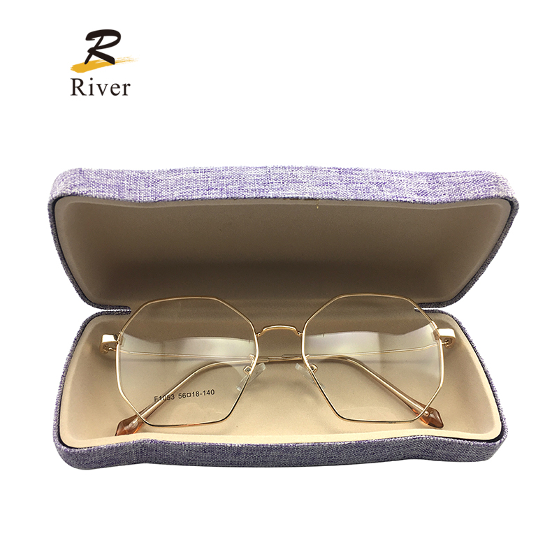 Custom Metal Case RICF35 Black Glasses Case Box Fashionable Eyeglasses Case Hard Cases Glasses Manufacturer, Factories