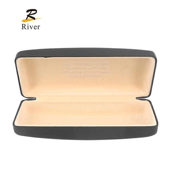 High-Quality Sleek Black PU Leather Glass Case Box For Branded Eyewear Manufacturer, Factory