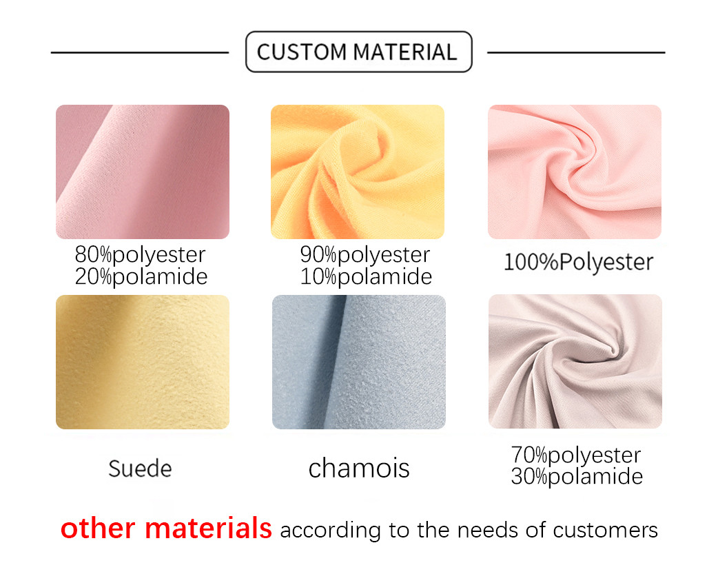 Application cleaning cloth display