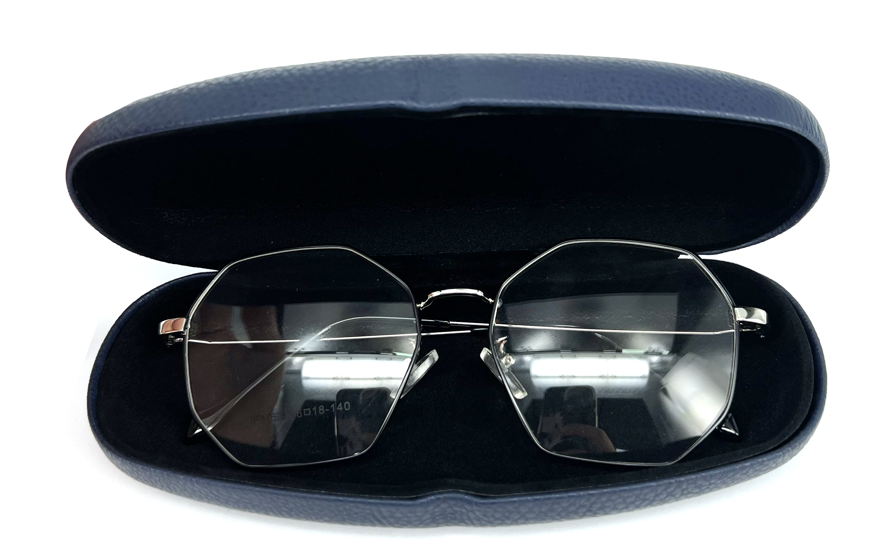 Custom Metal Case RIC238 Sunglass Packaging Set Leather Eyewear Storage Box Iron Glasses Case Supplier, Factories