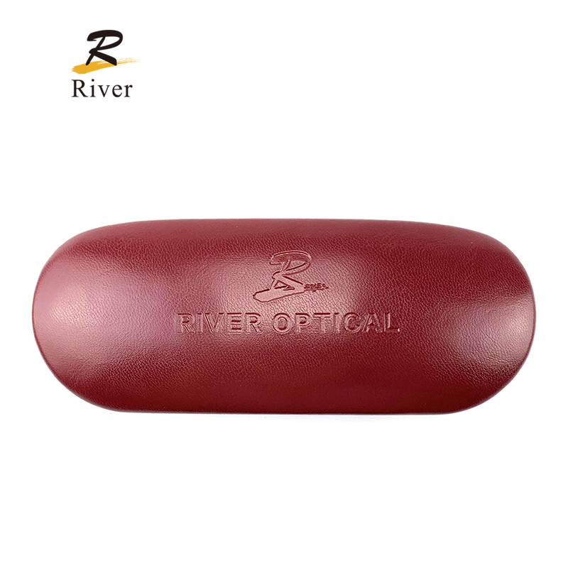 Custom  Metal Case RIC201 Custom Logo PU Packing Box Rectangle Shaped Glasses Case Glasses Bag Manufacturer, Manufacturers