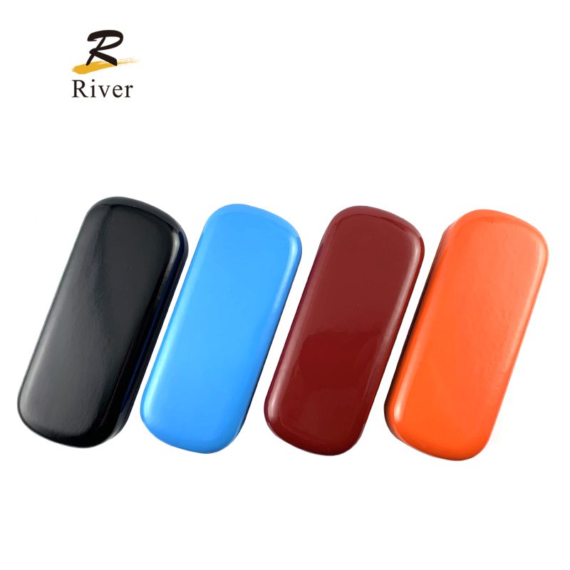 High-Quality  Metal Case RIC213 Custom Logo Hard Optical Eyeglass Case Metal and Leather Glasses Box Eyewear Accessories for Spectacles Supplier, Suppliers
