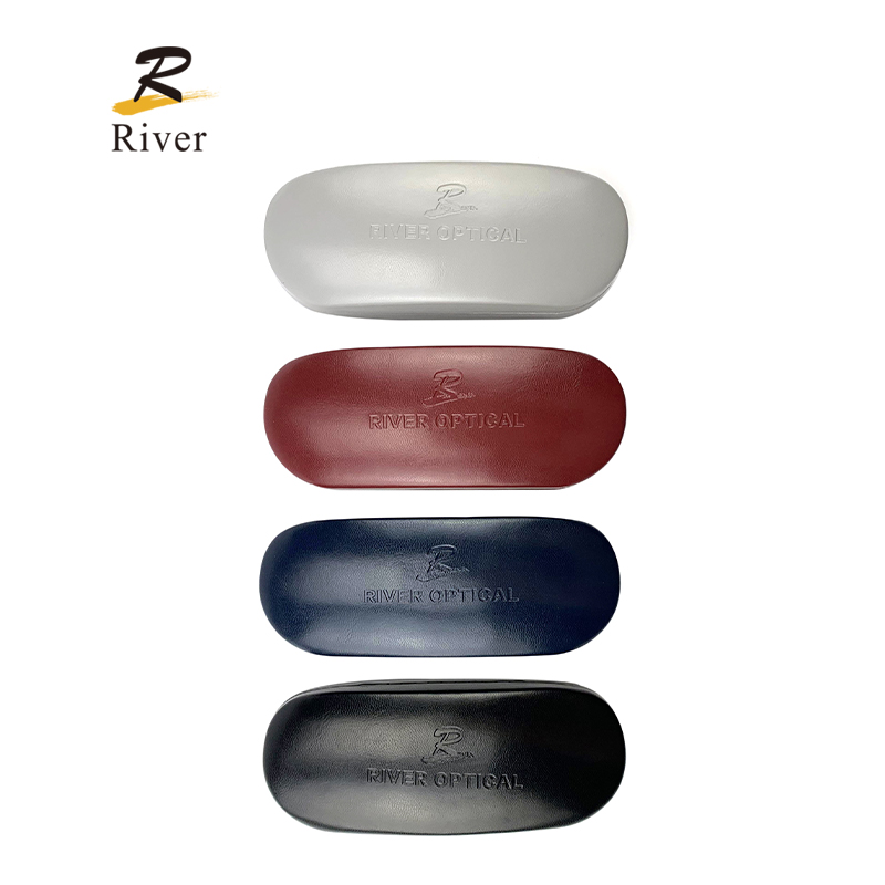 Custom  Metal Case RIC201 Custom Logo PU Packing Box Rectangle Shaped Glasses Case Glasses Bag Manufacturer, Manufacturers