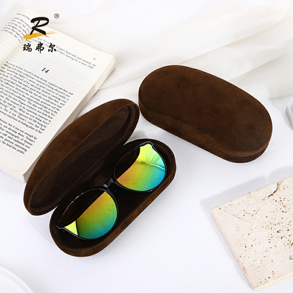 Custom Leather Material Glasses Cases, Custom Logo Printing Available Factory, Factories
