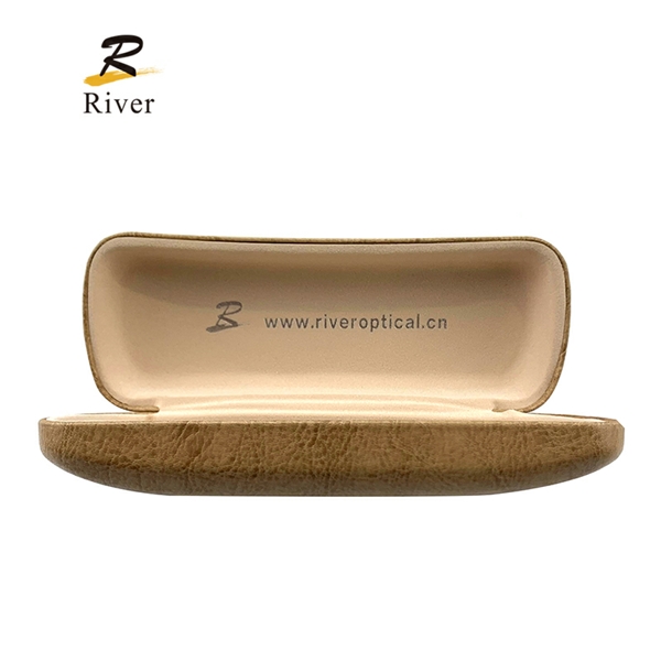 Custom Retro Style Leather Glass Case, Elegant Eyewear Storage Solution Suppliers, Factory