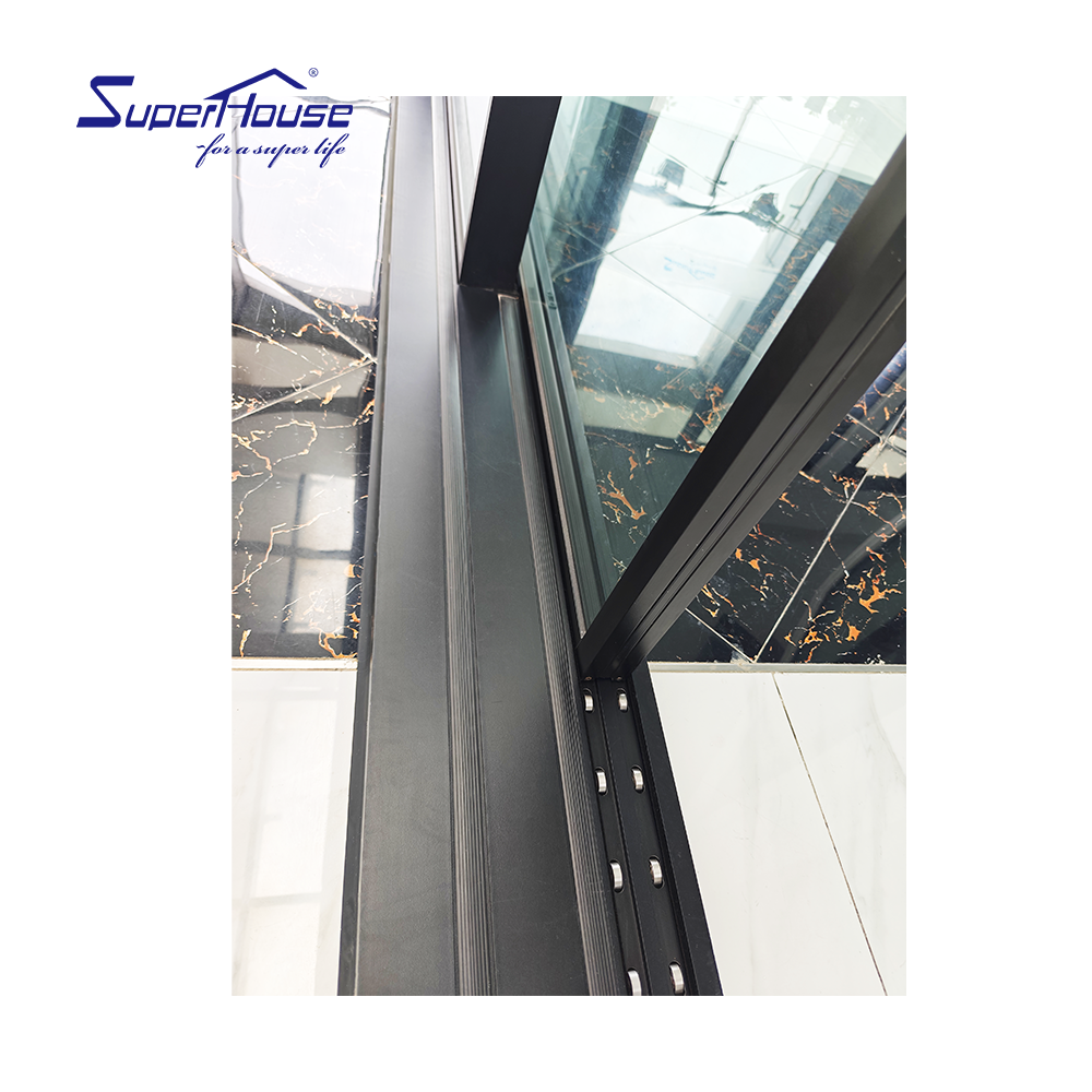 Slim Sliding Doors Florida Miami Dade NOA Hurricane Impact Standard Aluminium Horizontal Modern Aluminum Alloy Fiberglass