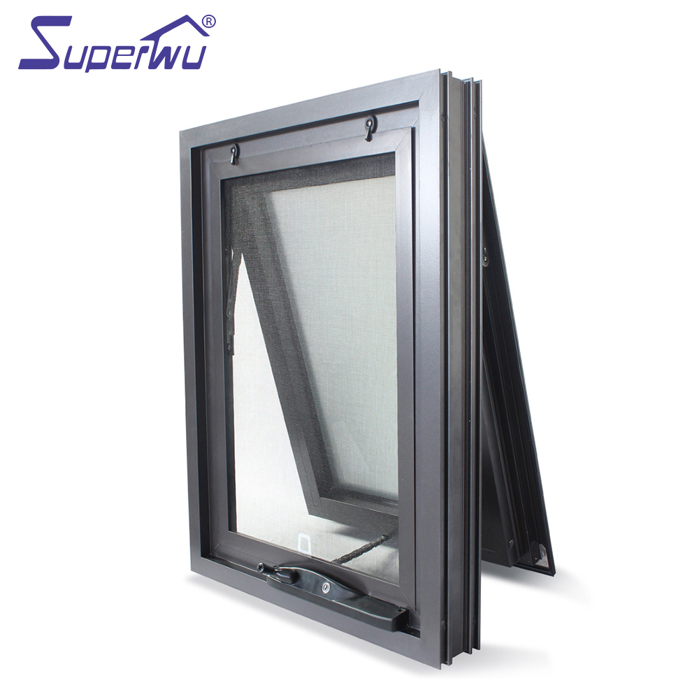 New Arrival Thermal Break AS2047 Window Australia Standard Aluminium Chain Winder Awning Window for Hotel