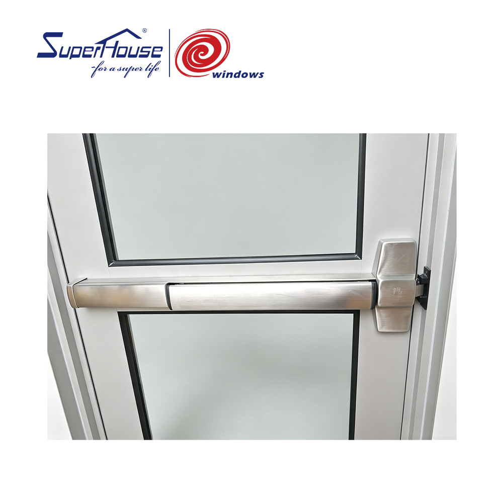 Florida NOA Modern Design Fixed Window Factory Price Impact  Commercial Project Escape  Door For Hotel