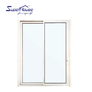 Superhouse NOA Florida Hurricane Resistance Glass Patio Doors for Hotel Villa with Custom Service Aluminum White Sliding Door