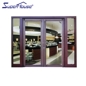 Commercial Hotel Shop Automatic Sensor Entrance Door Aluminum Double Glazing German Hardware 10 Years Warranty Energy Star