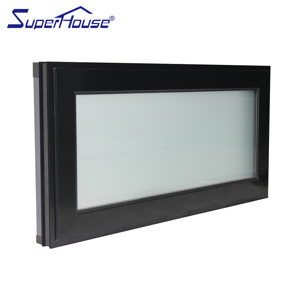 Superhouse Florida Passive House Hurricane Proof Impact Resistant Tempered Glass Window Aluminum Horizontal Awning Window