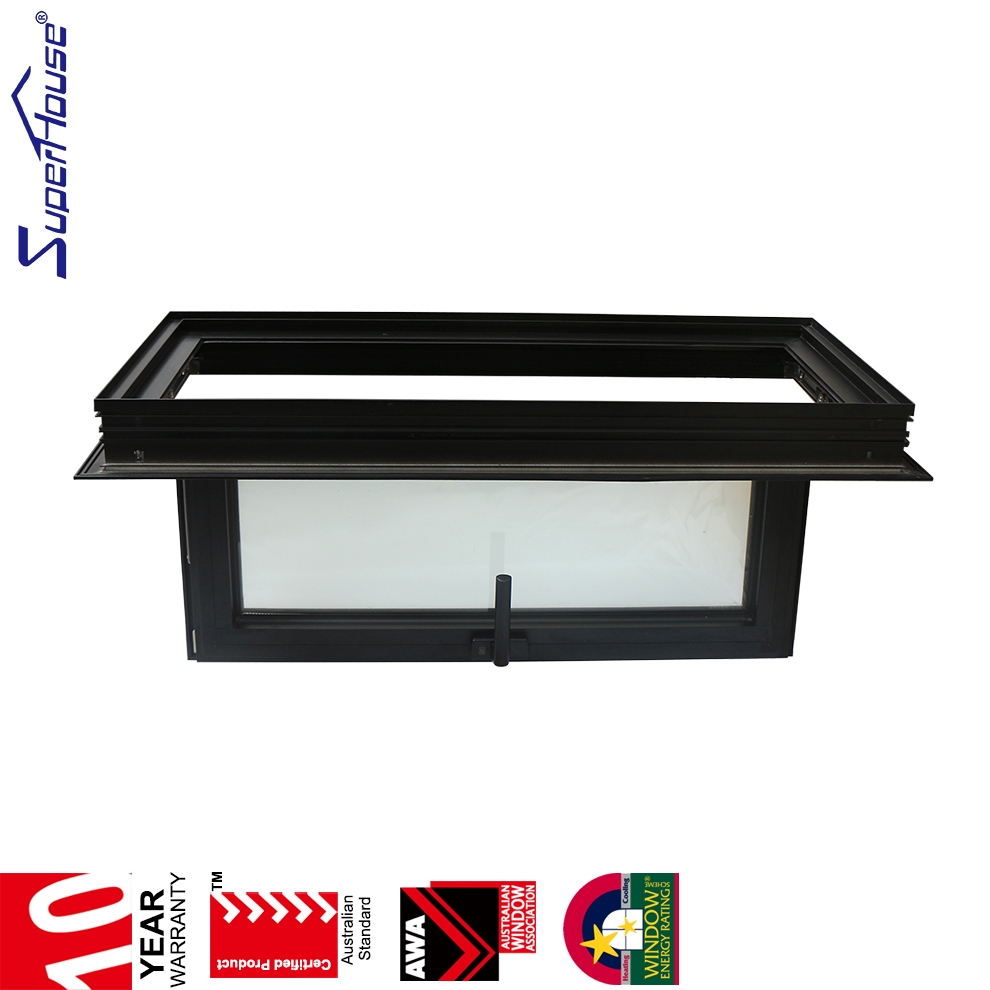 NZ Coastal Windproof Villa Windows Tilt Turn Sliding Casement Aluminum Frame 316SS Hardware