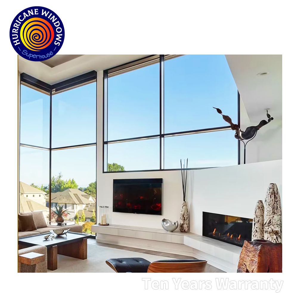 Luxury Villa Aluminum Window Wall With Florida NFRC NOA FPA AS2047 Approval Passive House