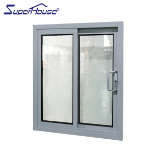 Florida Certified Aluminum Sliding Window Multi-point Lock D-type Handle Anti-pinch Windproof Anti-theft for Bedroom Living Room
