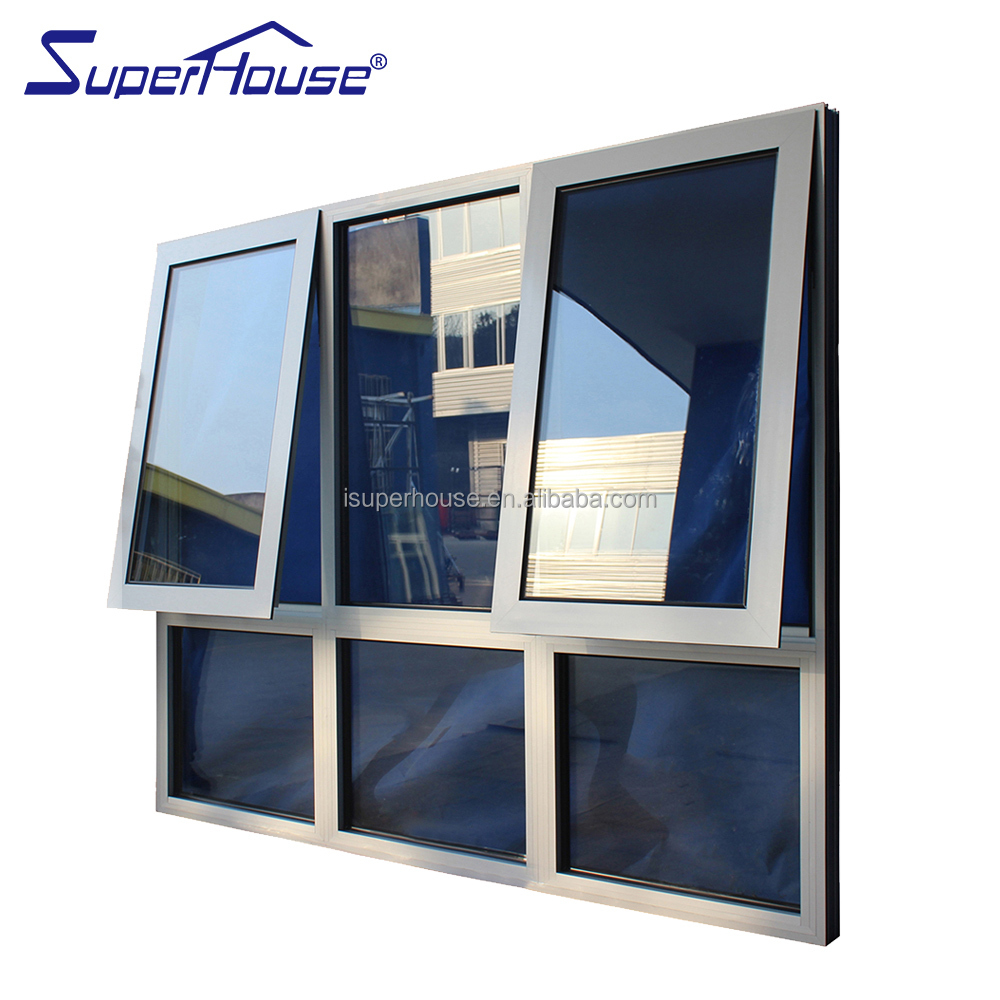 Top Quality Awning+fixed Aluminium Window German Origin Made Hardware Villa Home Manual Aluminum Awning Window