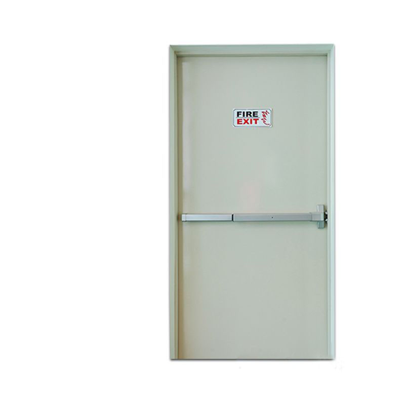 Fire Emergency Aluminum clear Tempered Glass Smart Lock 15N Power Push Panic bar Escape Door