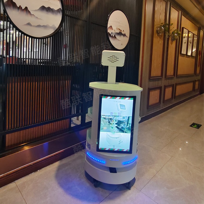 Food Delivery Robot Lidar AMR Laser Slam Autonomous Mobile Robot Transport Intelligent Waiter for Restaurant Hotel Service