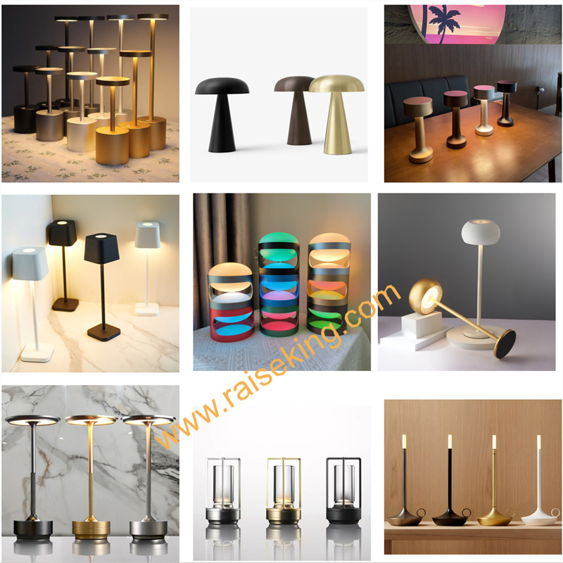 Modern Cordless Wireless Rechargeable Decorative LED Table Lamp for Home Hotel Restaurant Decoration
