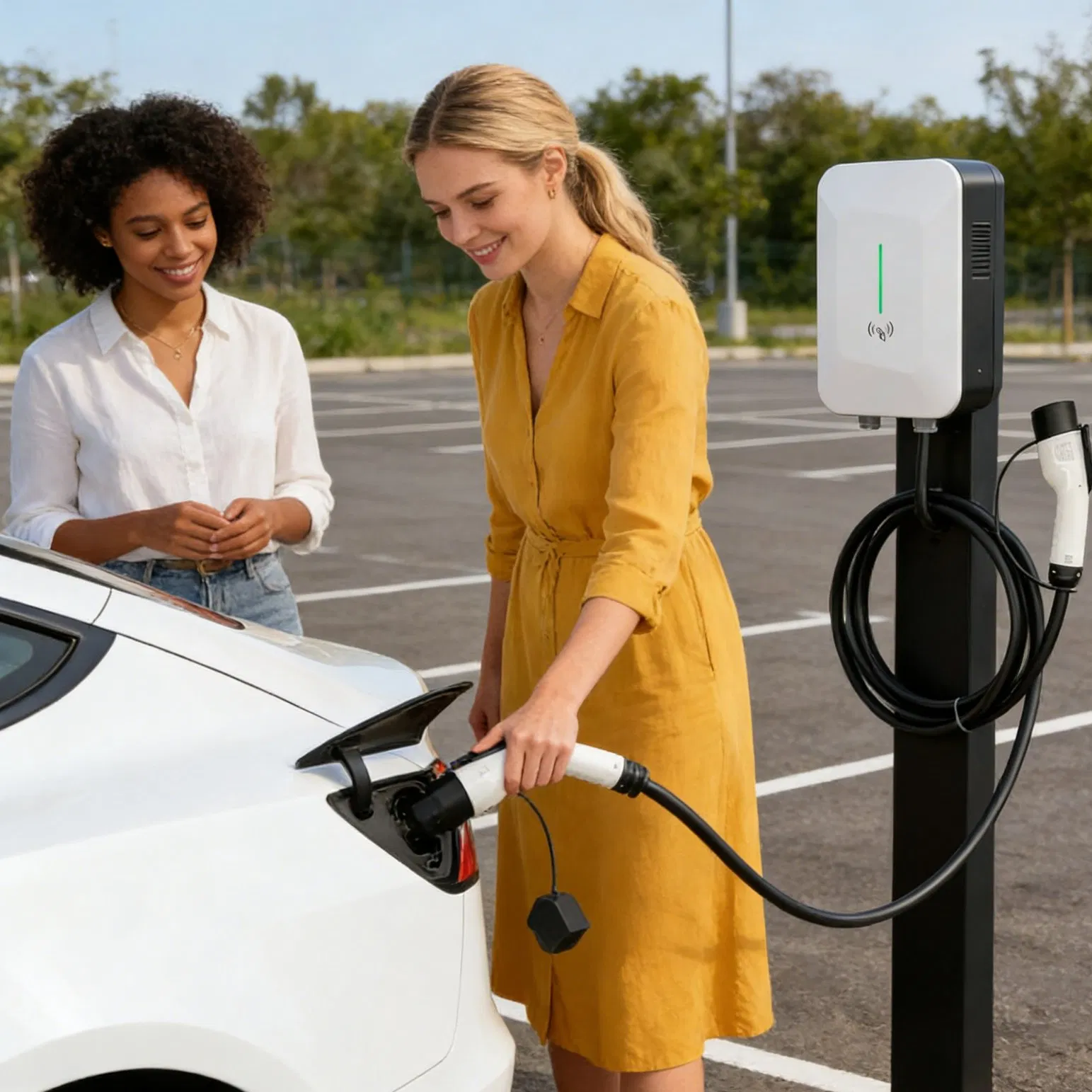 Nacs Compatible 22kw AC EV Charger for Us Market with Owners Support