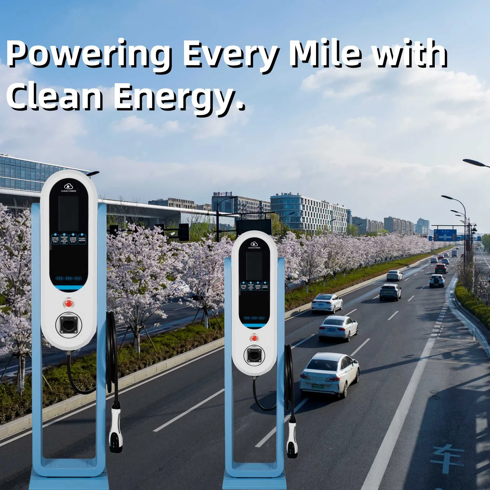 Home Residential Commercial Shopping Mall 7kw AC EV Electric Vehicle Car Charger Charge Charging Station