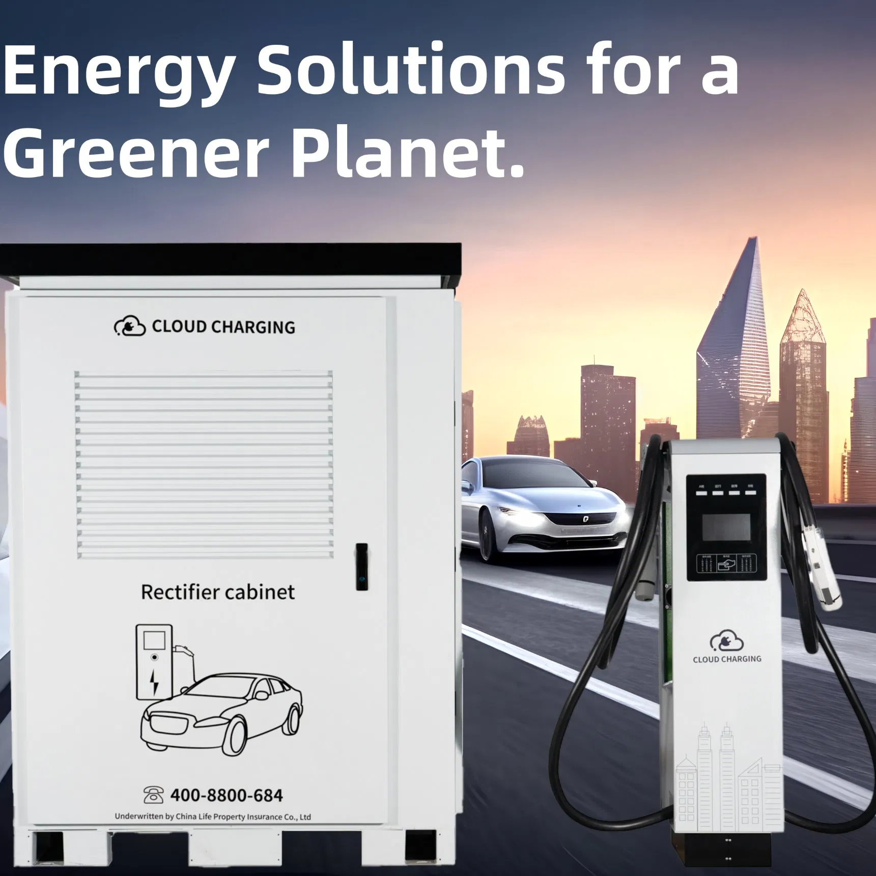 Cloudcharge High Satisfaction Shopping Mall 240kw 320kw 360kw 480kw 600kw DC EV Electric Vehicle Car Split Charger Charge Charging Station