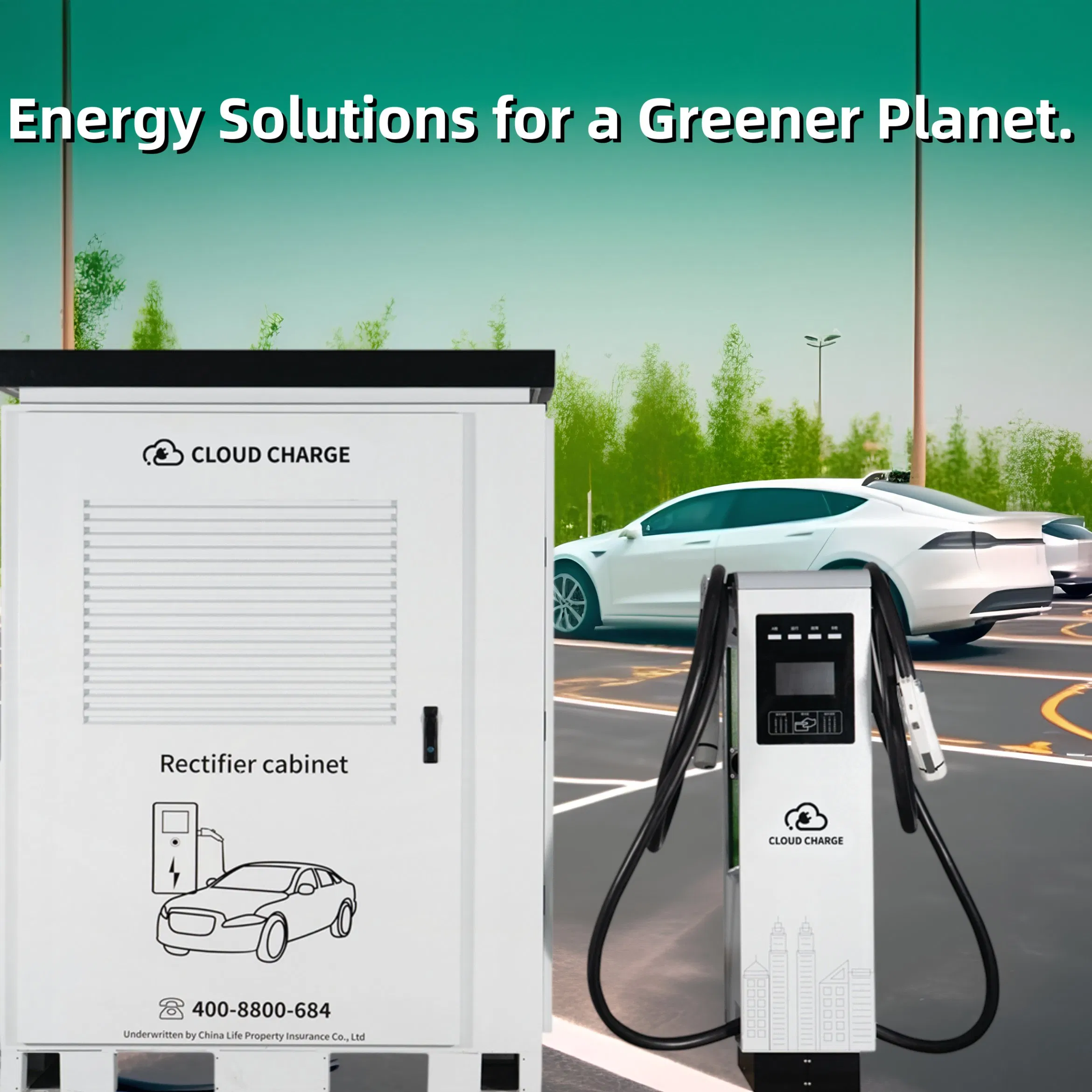 IP54 Waterproof Universal Shopping Mall 240kw 320kw 360kw 480kw 600kw DC EV Electric Vehicle Car Split Charger Charge Charging Station