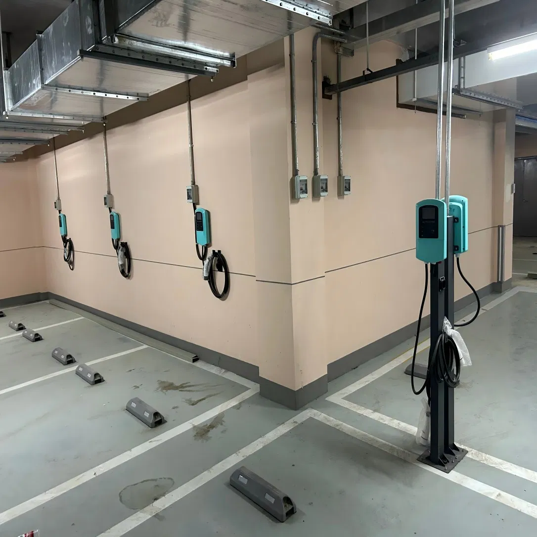 New-Style Technology Industry Leading Shopping Mall 7kw AC EV Electric Vehicle Car Charge Charging Station Charger