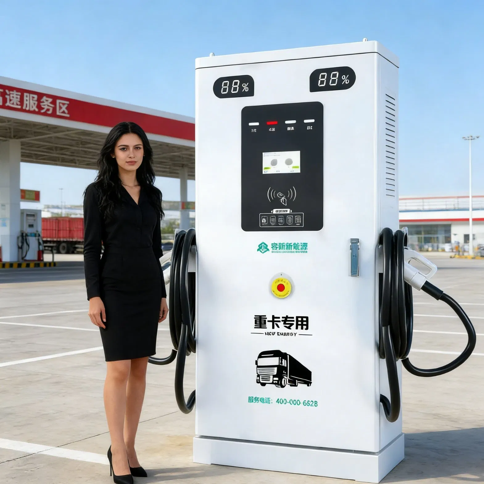 Ocpp CCS2 EV Charger 40kw 60kw 80kw 120kw 160kw 180kw 200kw for Urban Charging Solutions