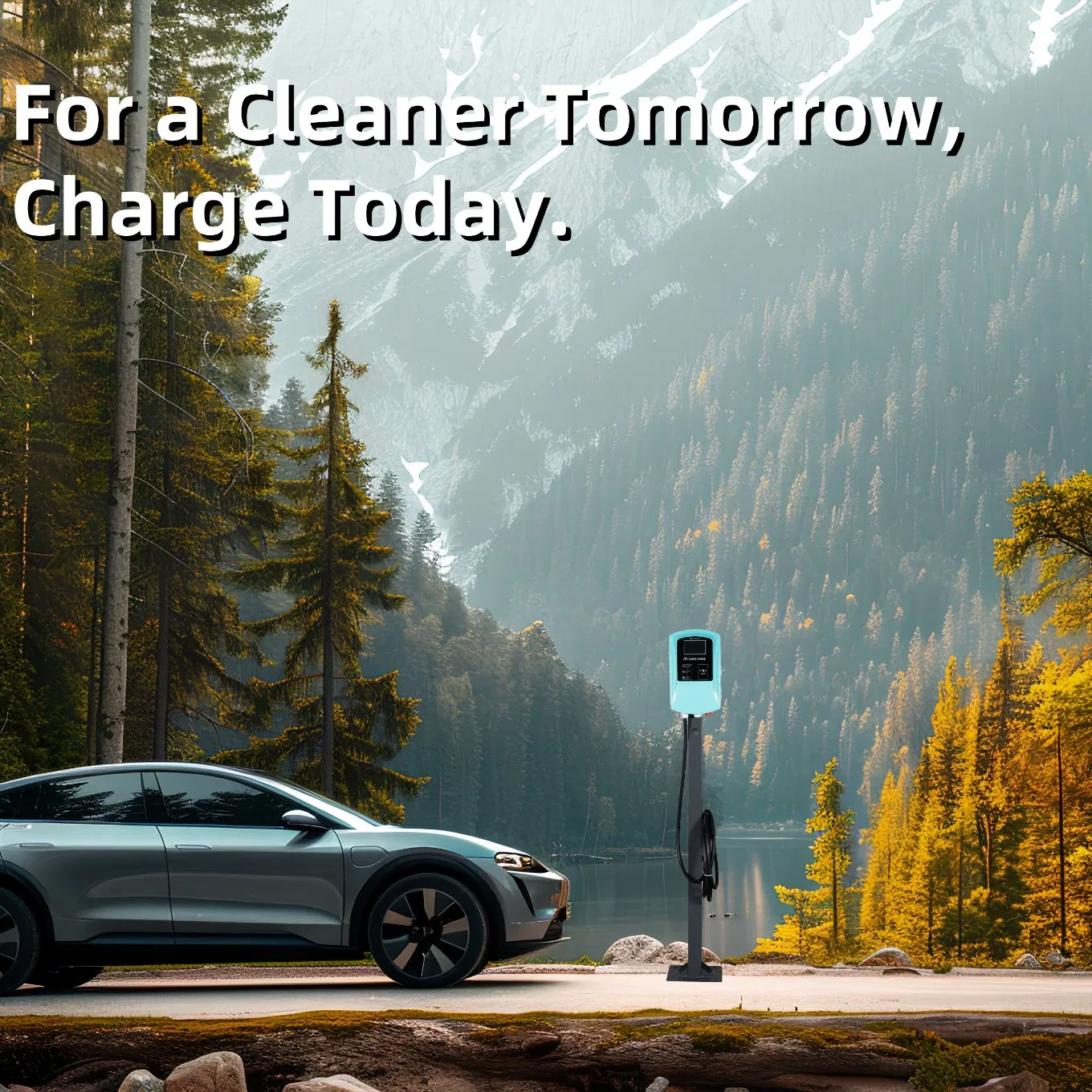 Customized Highway Motorway 7kw AC EV Electric Vehicle Car Charger Charge Charging Station