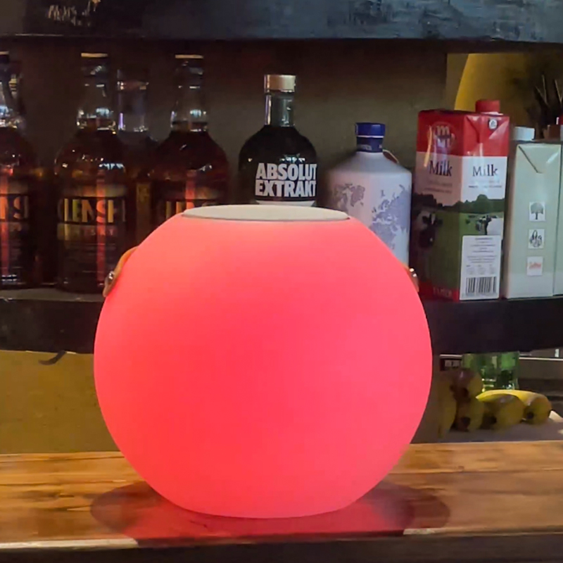 PE Round Shape 16 Color with Remote Control Loudspeaker Outdoor Bluetooth Speaker