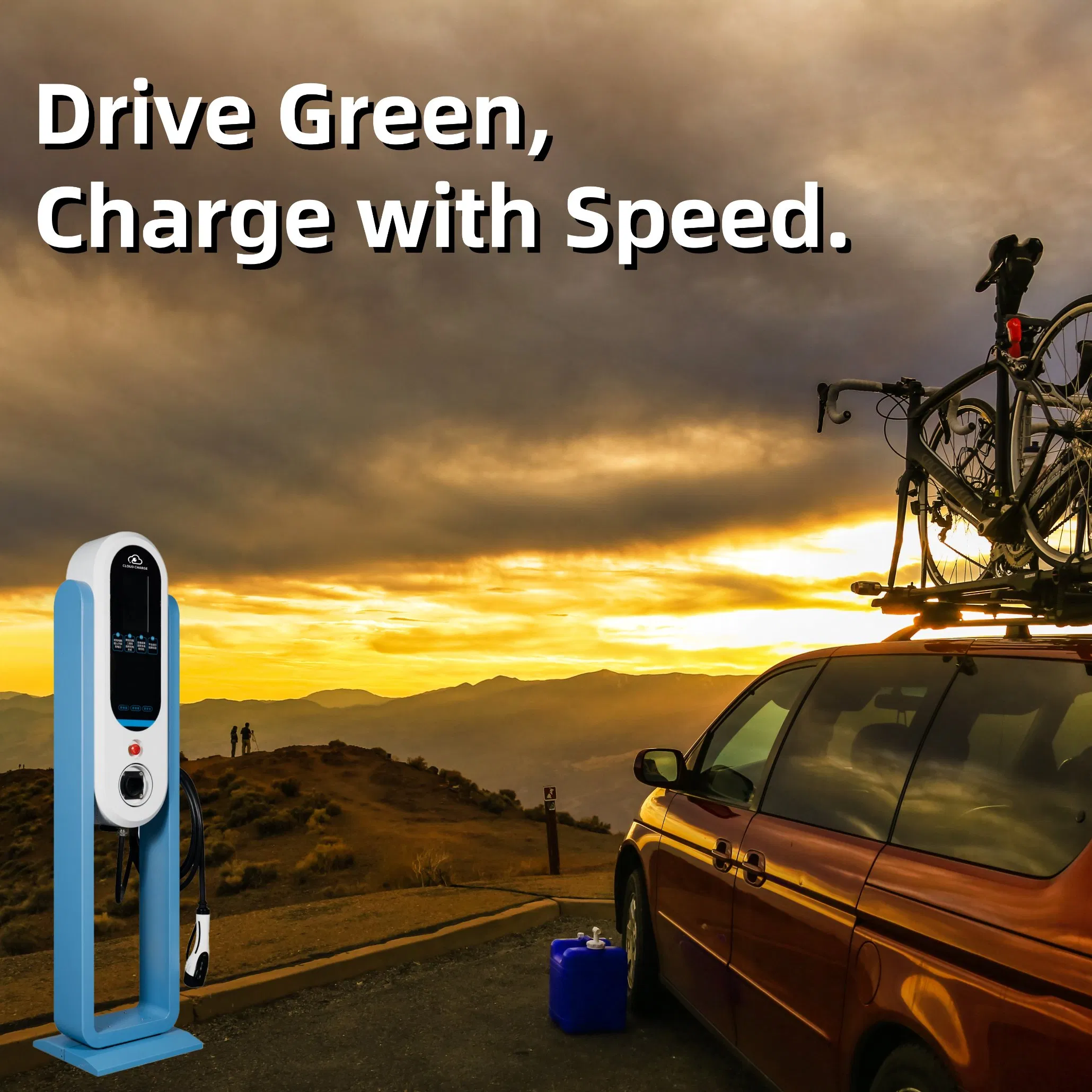 Home Residential Commercial Shopping Mall 7kw AC EV Electric Vehicle Car Charger Charge Charging Station