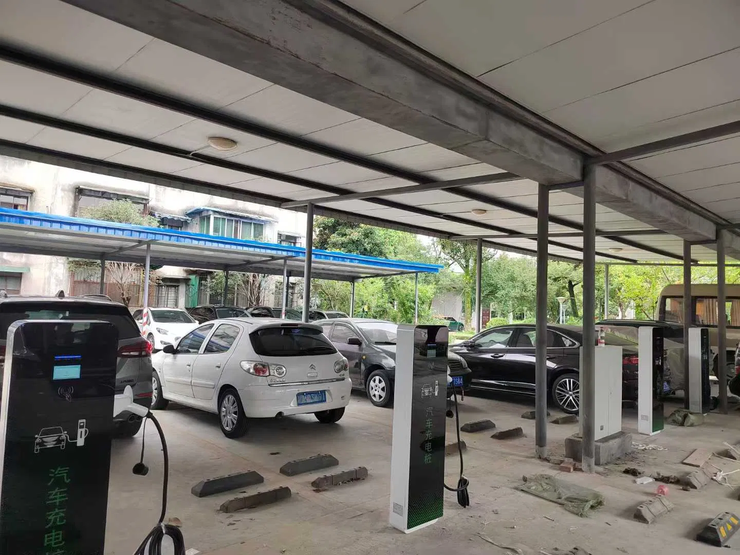 Shopping Mall 7/11/14/22/44kw EV Car Charger Swipe Card Electric Vehicle Charging Station