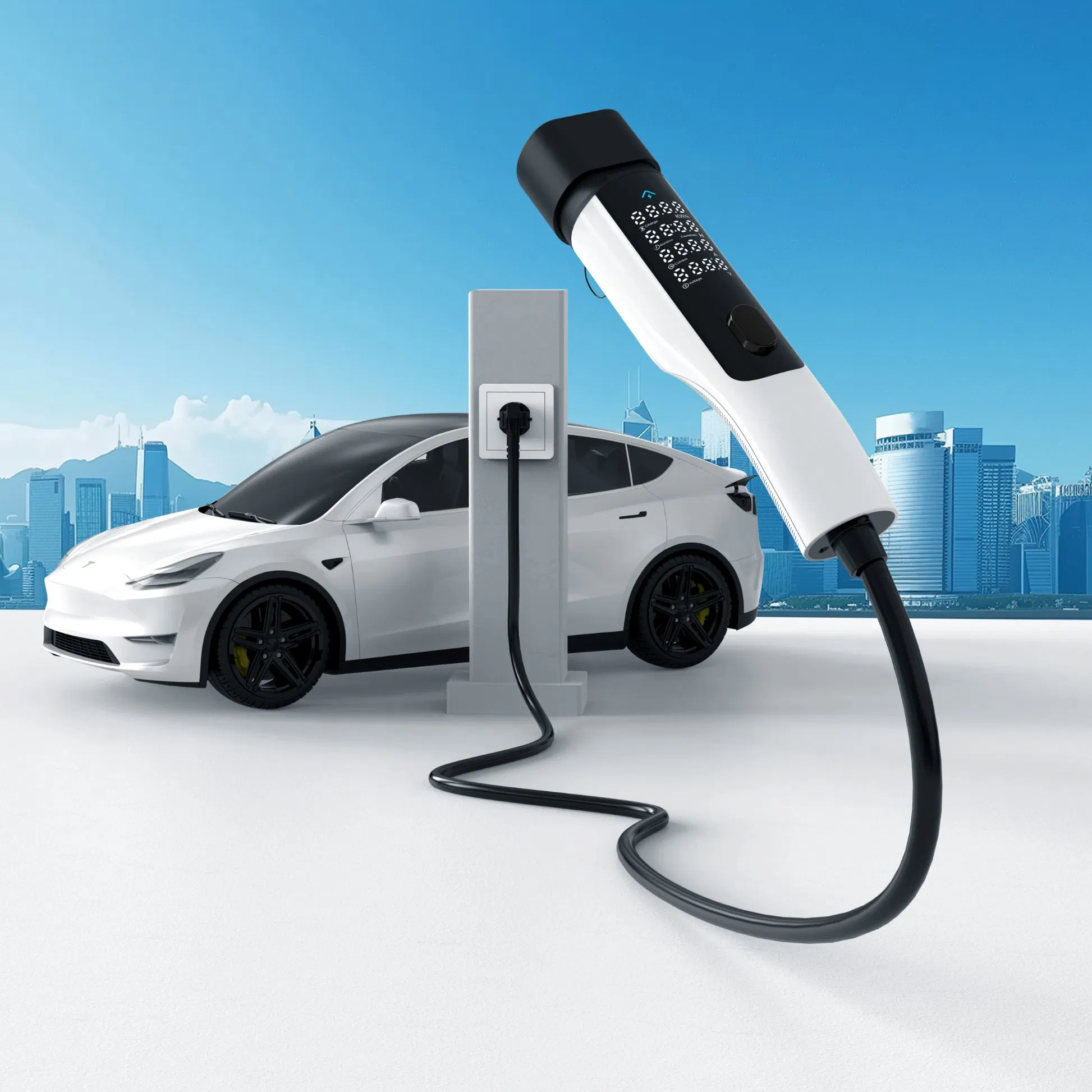 Which World Portable EV Charger Byd Mobile Fast Charging Station and Byd Tesla Electric Car Charger Needs Type 2 7kw AC Smart Home GB/T Css1 Css2 All-in-One
