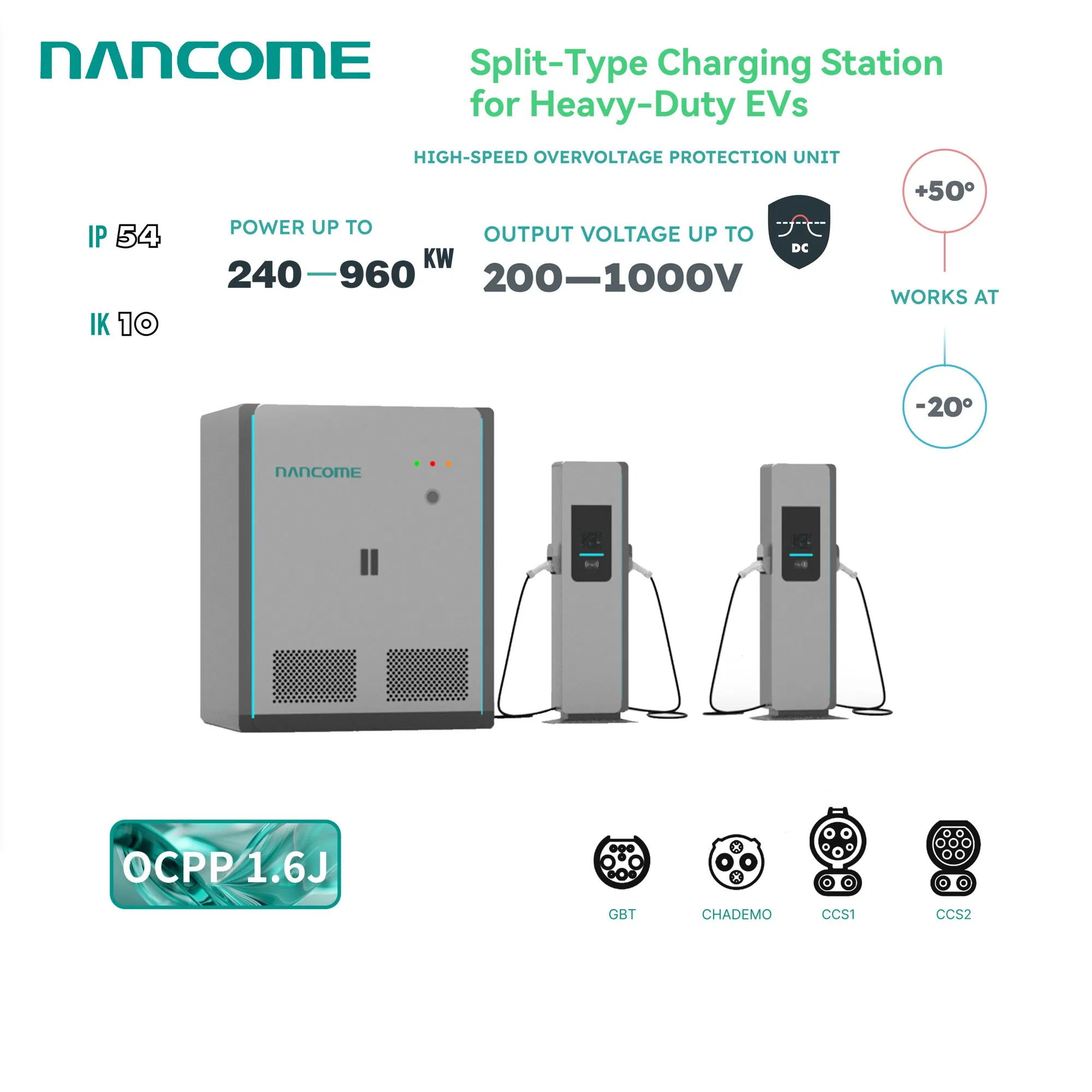 Nancome High Voltage Megawatt Fleet Fast Station Charging Infrastructure