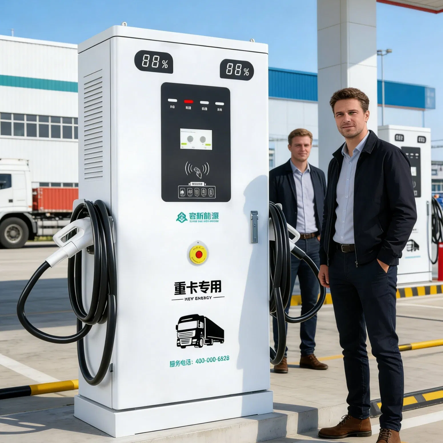 Fast Charging EV Charger European Urban Charging Station