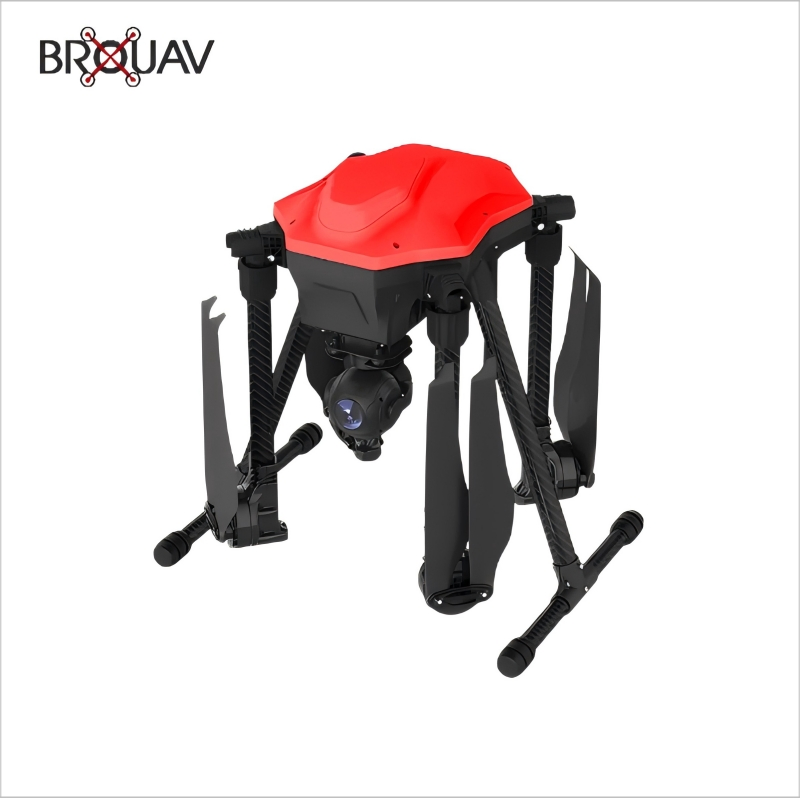 Brouav Aerial Mapping Land Surveying Topographic Optional Multi-Tasking Loads Fast Charging Utility Infrastructure Road Inspection Fpv Drone