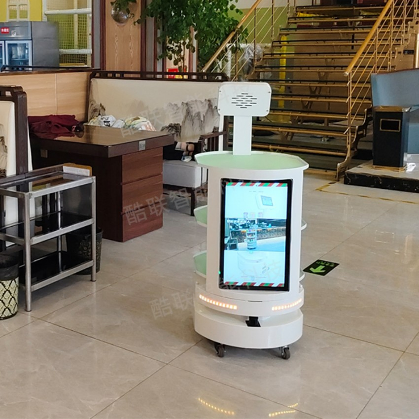 Food Delivery Robot Lidar AMR Laser Slam Autonomous Mobile Robot Transport Intelligent Waiter for Restaurant Hotel Service